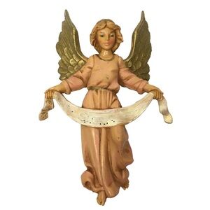 VINTAGE 80s Fontanini Nativity Figurine Angel Gloria 13 Depose Italy 1983